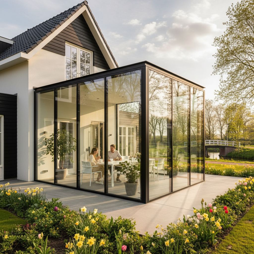 Aluminium serres in beeld - Moderne aluminium serre