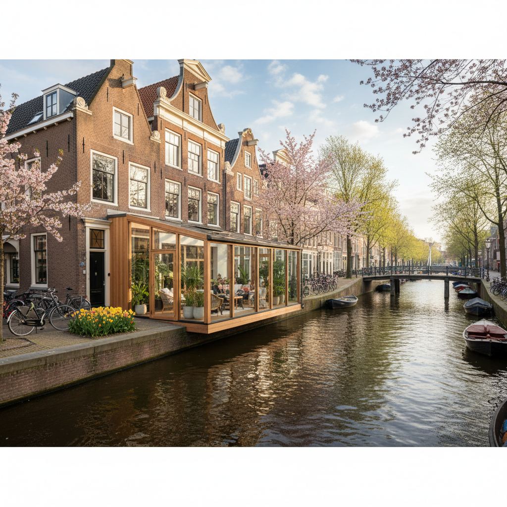 Serres in Amsterdam - Serre aan Amsterdams grachtenpand