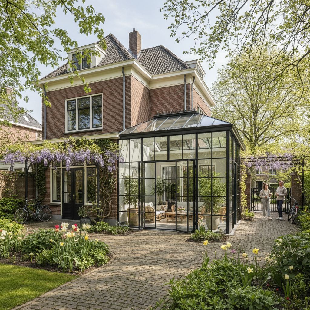 Serres in Den Haag - Haags portiekhuis met serre